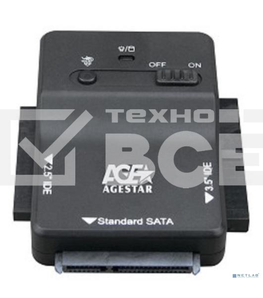 Адаптер-переходник AgeStar для HDD 2.5'/3.5' 3FBCP1 черный