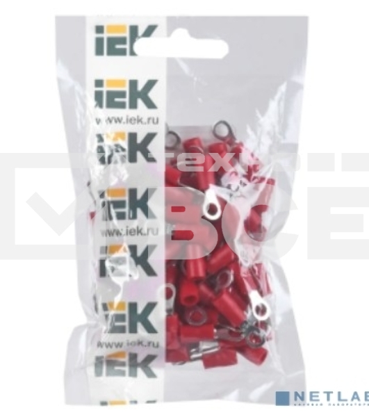 Наконечник НКИ 1.25-4 (кольцо 0.5-1.5) (уп.100шт) ИЭК UNL20-D15-4-4