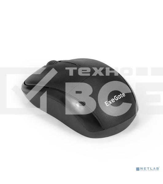Мышь беспроводная ExeGate Professional Standard SR-9065 черный, 1000 dpi, радиоканал, USB, кнопки - 3
