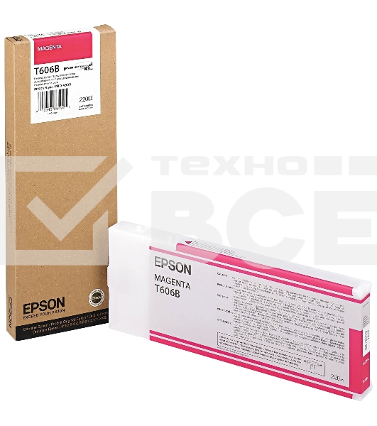 Картридж струйный Epson C13T606B00 пурпурный (220 мл) для Stylus Pro 4800