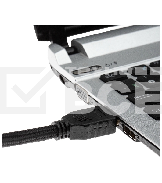 Кабель аудио-видео Cactus CS-HDMI.2-5 HDMI (m)/HDMI (m) 5м. Позолоченные контакты черный