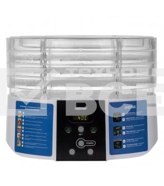 Сушилка для овощей и фруктов ZFD1005 WHITE ZELMER