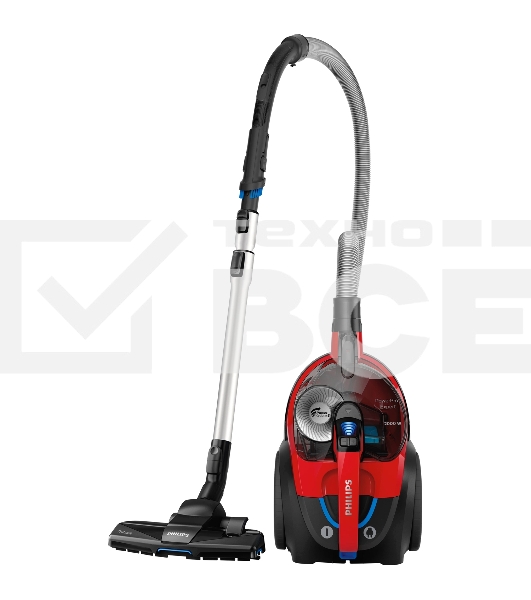 Пылесос Philips FC9728/01 красный/чёрный, 420/2000 Вт, уборка сухая, пылесборник контейнер, 2 л