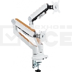 Кронштейн для мониторов Ultramounts UM733W белый 17'-32' макс.8кг настольный поворот и наклон, фото4