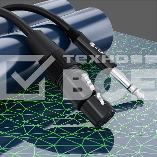 Кабель Greenconnect 1.5m микрофонный stereo jack 6,35mm / XLR, M/F, черный, AL case черный