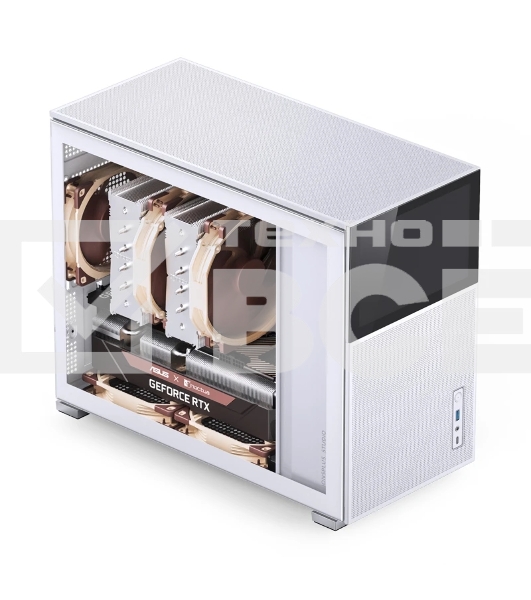 Корпус без блока питания Case JONSBO D31 MESH SCREEN, Mini-Tower, TG, no fans, 1xUSB-A 3.0 + 1xUSB-C 3.2, mATX, mDTX, mITX White
