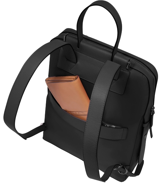 Рюкзак женский Piquadro Lyra CA4576W92T/N черный ткань/натур.кожа