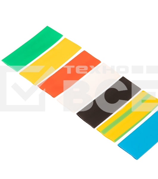 Набор термоусаживаемых трубок Rexant №20 ТУТ нг 20/10 мм, 7 цветов (упак. 21 шт. по 10 см)