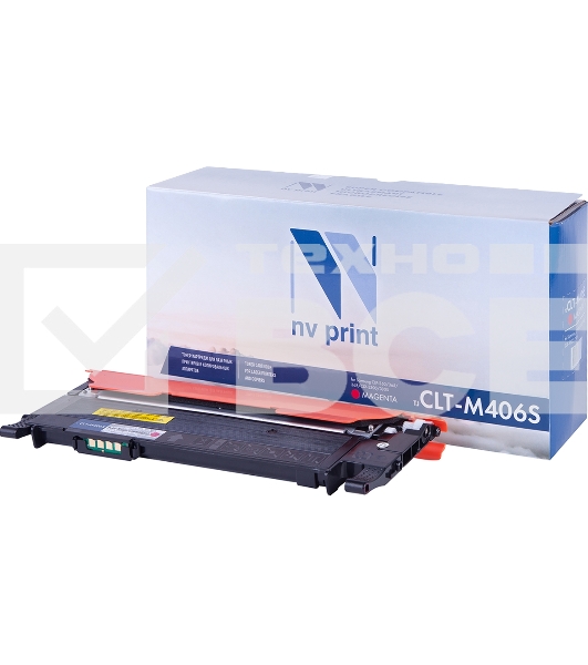 Картридж NV Print совместимый Samsung CLT-M406S Magenta для CLP-360/365/368/CLX-3300/3305 (1000k)