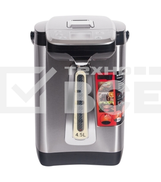 Термопот Mystery MTP-2450 4.5л. 700Вт серебристый/черный