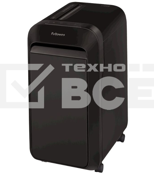 Шредер Fellowes PowerShred LX220 черный (секр.P-4)/перекрестный/20лист./30лтр./скрепки/скобы/пл.карты