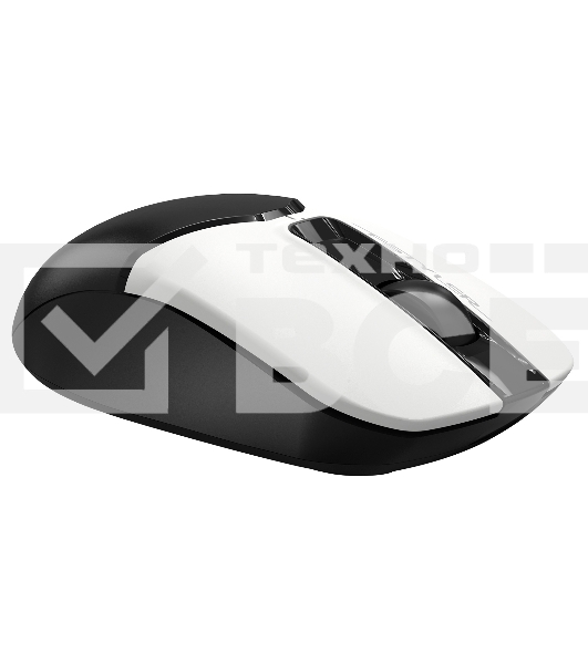 Мышь беспроводная A4Tech Fstyler FB12 белый/черный, 1200 dpi, радиоканал, Bluetooth, USB, кнопки - 3