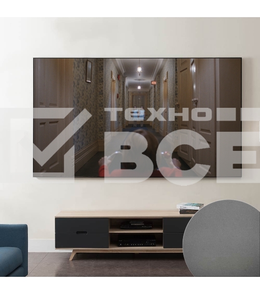 Экран Cinema S'OK Pro 16:9 135' настенно-потолочный, на раме, 298x168 см, рама черная 1 см, полотно серый HCG