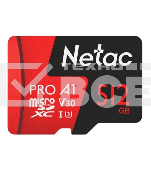 Флеш-накопитель NeTac P500 Extreme Pro MicroSDXC 512GB V30/A1/C10 up to 100MB/s
