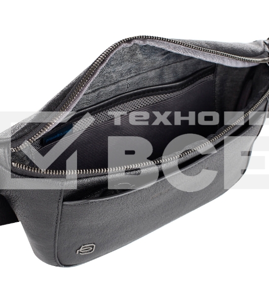 Сумка на пояс Piquadro Black Square CA2174B3/N, черный, натур.кожа