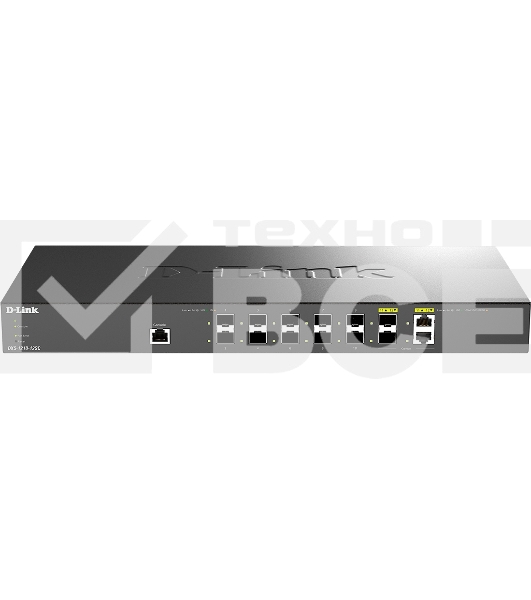 Настраиваемый L2+ коммутатор D-Link DXS-1210-12SC/B1A PROJ с 10 портами 10GBase-X SFP+ и 2 комбо?портами 10GBase-T/SFP+
