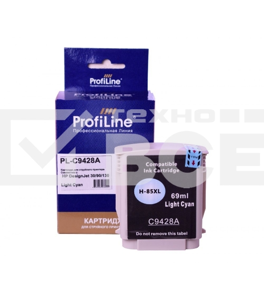 Струйный картридж PL-C9428A (№85) для принтеров HP DesignJet 30/90/130 с чернилами Light Cyan ProfiLine