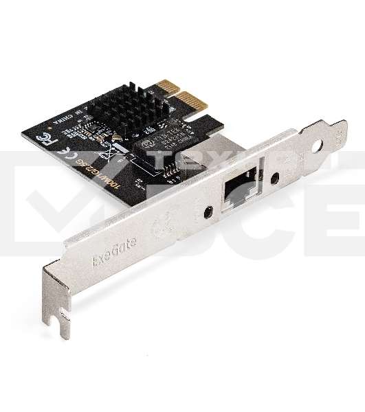 Сетевой адаптер ExeGate EXE-251 (PCI-E x1 v2.0, 1xRJ45, UTP 100Mbps/1000Mbps/2.5Gbps RTL8125B)