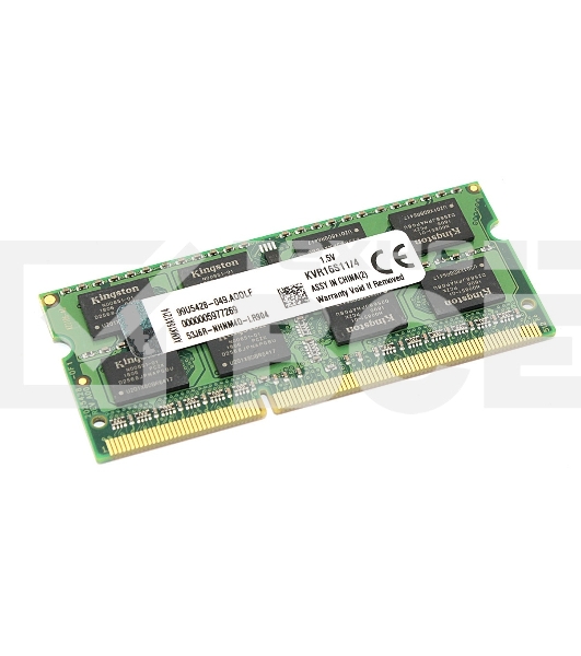 Оперативная память Kingston ValueRAM, DDR3, 4GB (1x4GB), 1600MHz, CL11, SO-DIMM