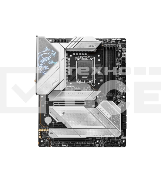 Материнская плата MSI MPG Z790 EDGE TI MAX WIFI, LGA 1700, Intel Z790, 4xDDR5, 8xSATA, 5xM.2, 1xPCIe 5.0 x16, 1xPCIe 4.0 x16, 1xPCIe x1, 1xHDMI, 1xDP, 1x 2.5Gb LAN, 4xUSB-A 3.2 Gen 2, 4xUSB-A 3.2 Gen 1, 1xUSB-C 3.2 Gen 2, 1xUSB-C 3.2 Gen 2x2, 5x3.5 мм, 7.