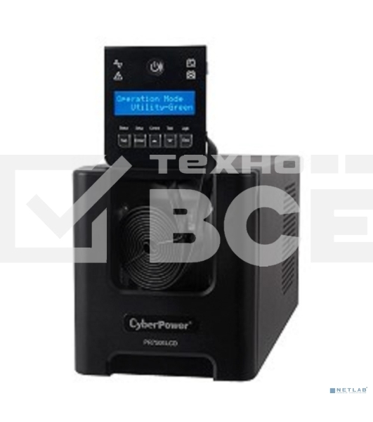 Источник бесперебойного питания CyberPower PR750ELCD 750VA/675W USB/RJ11/45 (6 IEC)