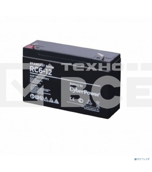 Аккумуляторная батарея SS CyberPower RC 6-12 / 6 В 12 Ач Battery CyberPower Standart series RC 6-12 / 6V 12 Ah