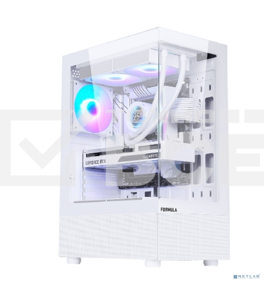 Компьютерный корпус AeroCool / Formula Crystal Z1 PLUS белый без БП ATX 2xUSB2.0 1xUSB3.0 1xUSB3.1 audio bott PSU