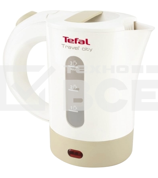 Чайник электрический Tefal KO120130 0.5л. 650Вт белый/бежевый(корпус: пластик)