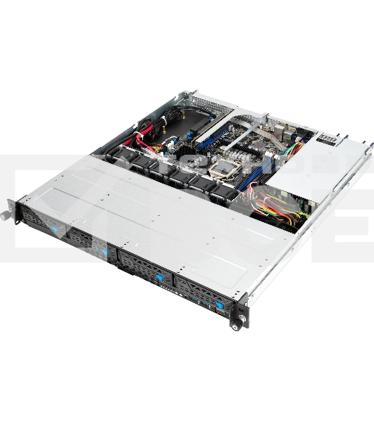 Платформа Asus RS300-E11-RS4 1U, LGA1200, 4xDDR4, 4x3.5 (1xSFF8643, 2xOcuLink on the backplane,), DVDRW, 2x1GbE, 1xM.2 SATA/PCIE 2280, optional ASMB10-iKVM, HDMI (from CPU), 2x450W