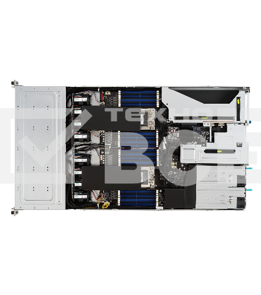 Серверная платформа/ ASUS RS720-E11-RS12U, 2U, 2 x LGA4677,  32 DIMM DDR5, 12=8 x NVMe/SAS*/SATA + 4 NVMe/SATA hs, 2 x M.2 slot, 2 x 10Gbe (X710) RJ45 port,Up to 8 slots PCIe 5.0, 1 x OCP 3.0, 1+1 1600W