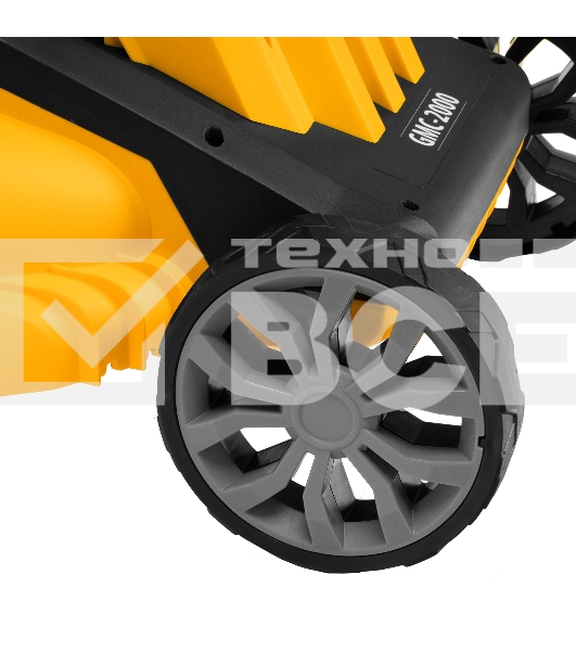 Газонокосилка электрическая GMC-2000, шир. 44см, 2000 Вт, 6 уров., травосб. 45 л Denzel