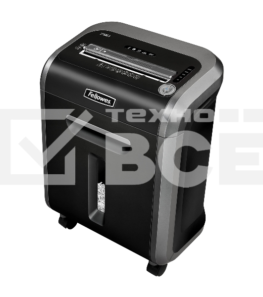 Шредер Fellowes 79Ci. (14 листов) , 23 литра, 3,9х38 мм (класс 3), 100%Jam Proof, уничтожает: скобы/скрепки/карты/CD