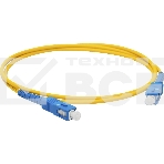 Патч-корд LANMASTER LAN-SC-SC/SU-2.0 1x9/125 OS2 SC-SC 2м LSZH желтый, фото 1