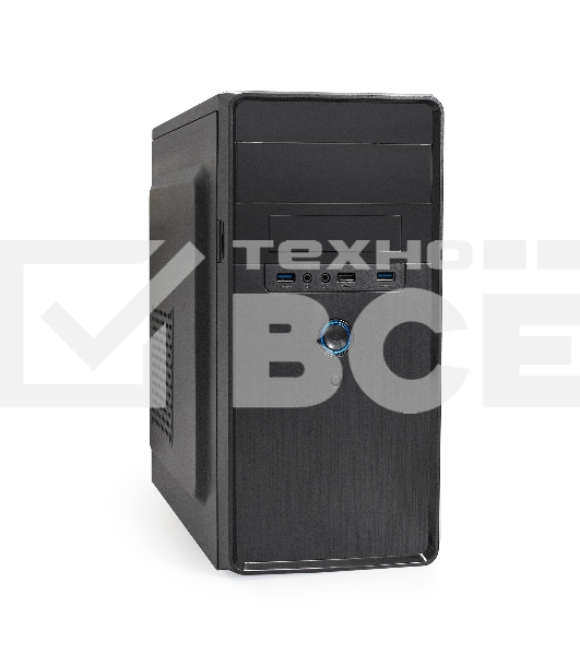 Компьютерный корпус Minitower ExeGate BA-309U2-UNS350 (mATX, БП UNS350 с вент. 12см, 1хUSB+2хUSB 3.0, HD аудио, черный)
