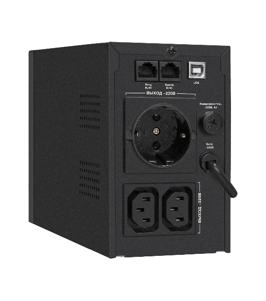 Источник бесперебойного питания ExeGate SpecialPro UNB-1000.LED.AVR.1SH.2C13.RJ.USB 1000VA/550W, LED, AVR,1*Schuko+2*C13, RJ45/11,USB, металлический корпус, черный