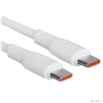 Кабель USB2.0 Hoco Type-C/Type-C, 5А, 240Вт, X93, 1м, белый, коробка, фото7