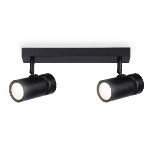 Накладной поворотный спот Ambrella light TA13178/2 BK черный GU10/2 max 12W 295*60*130