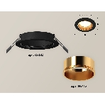 Комплект встраиваемого светильника Ambrella light XC6513004 SBK/PYG черный песок/золото желтое полированное MR16 GU5.3 (C6513, N6113), фото2