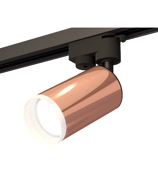Светильник Ambrella light XT6326012 PPG/SBK/FR золото розовое полированное/черный песок/белый матовый MR16 GU5.3