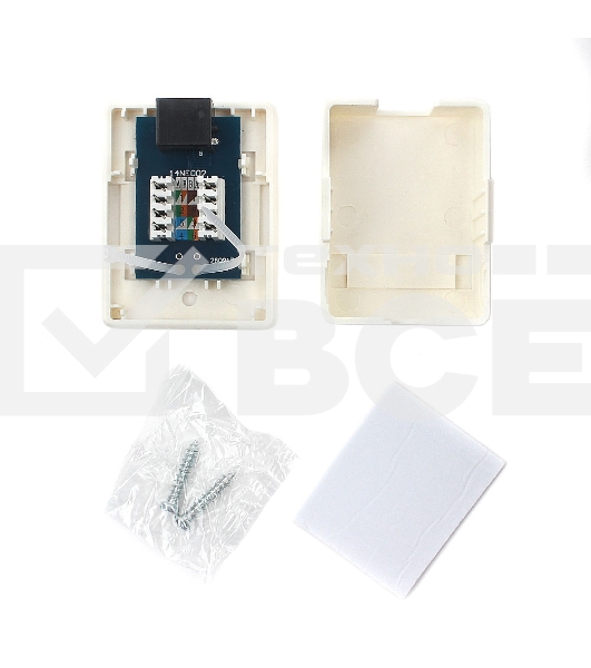 Розетка NA216 RJ-45 кат.6 внешняя 1 порт, 110&Krone