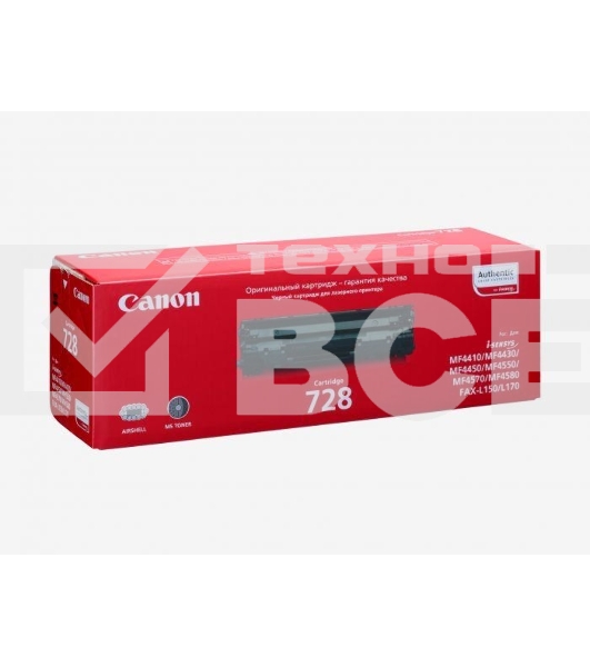 Картридж лазерный Canon 728 черный (2100 стр.) для CANON MF4410/4430/4450/4550/4570/4580