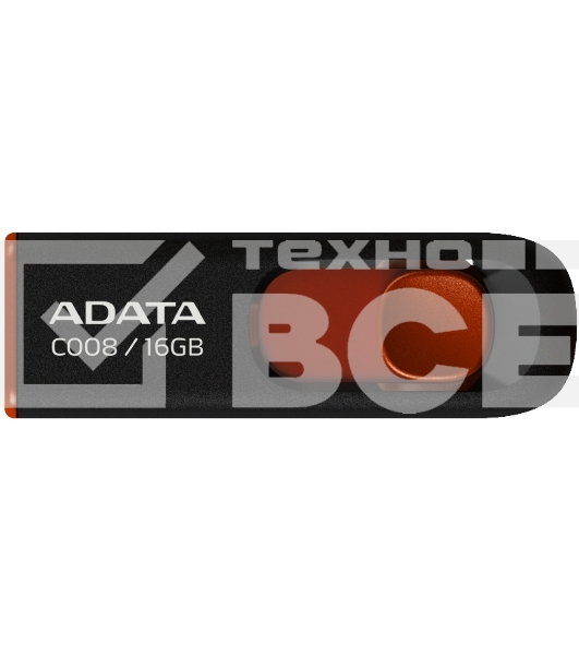 Флеш диск AData 16Gb C008 AC008-16G-RKD USB2.0 красный