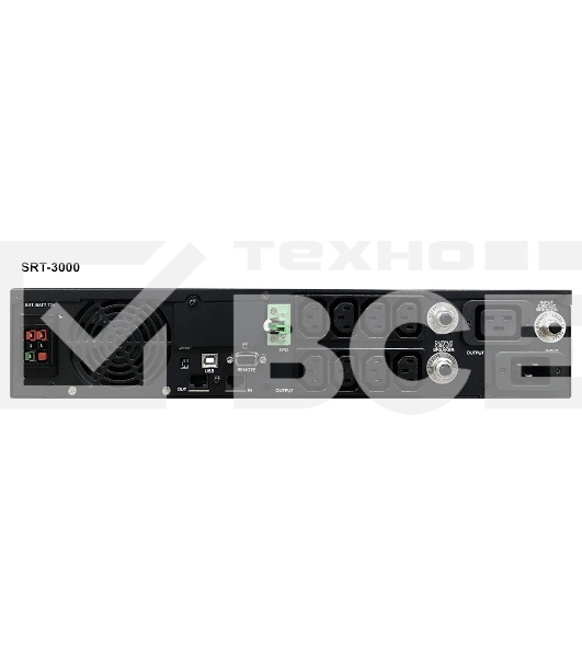 Источник бесперебойного питания Powercom Smart King RT SRT-3000A LCD 2700Вт 3000ВА черный