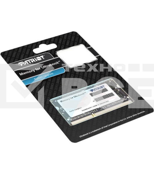Оперативная память Patriot, DDR3L, 8GB (1x8 GB), 1600 MHz, CL11, SO-DIMM