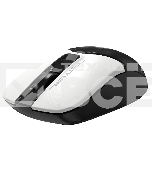 Мышь беспроводная A4Tech Fstyler FB12 белый/черный, 1200 dpi, радиоканал, Bluetooth, USB, кнопки - 3