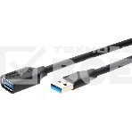 Кабель удлинительный USB3.0 Am-Af 1.8m Telecom черный (TUS708-1.8M), фото6
