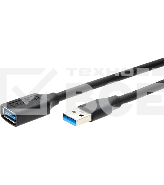 Кабель удлинительный USB3.0 Am-Af 1.8m Telecom черный (TUS708-1.8M)