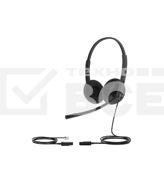 Гарнитура YEALINK YHS34 Lite Dual Дуо, Проводная, HD звук, QD, RJ9, шт
