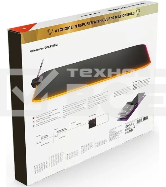 Коврик для мыши Steelseries QcK Prism Cloth Средний черный 320x270x4мм (63825)