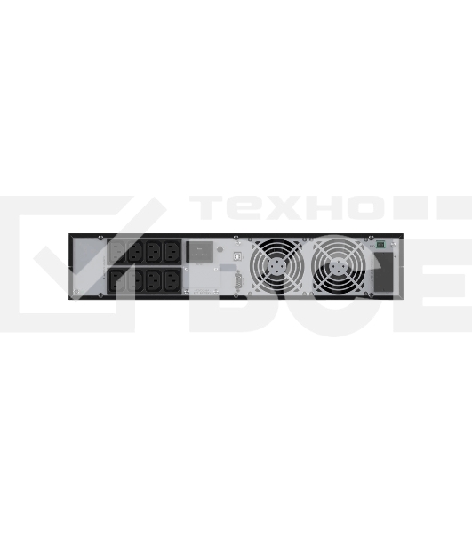 Источник бесперебойного питания ДКС Онлайн серии Small Rackmount, 3000 ВА/2700 Вт, 1/1, 8xIEC C13, EPO, USB, RS-232, RJ45, Rack 2U, 6x9Ач